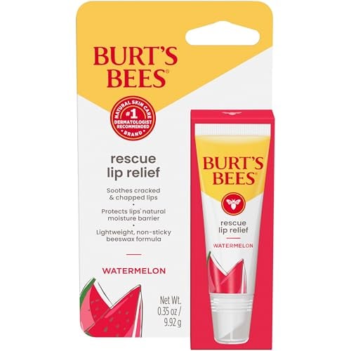 Burt's Bees Rescue Lip Relief Hydrating Lip Balm Watermelon 0.35-Oz Deal