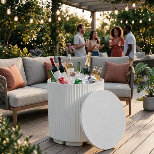 Zapdos 3-in-1 Outdoor Cooler Side Table 330lbs Capacity