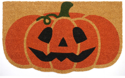 Halloween Jack-O'-Lantern Shaped Coir Doormat Deal