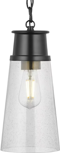 Progress Lighting Calicott 1-Light Matte Black Pendant Light Deal