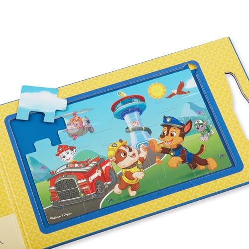 Melissa & Doug PAW Patrol Take-Along Magnetic Jigsaw Puzzles (2 15-Piece Puzzles)