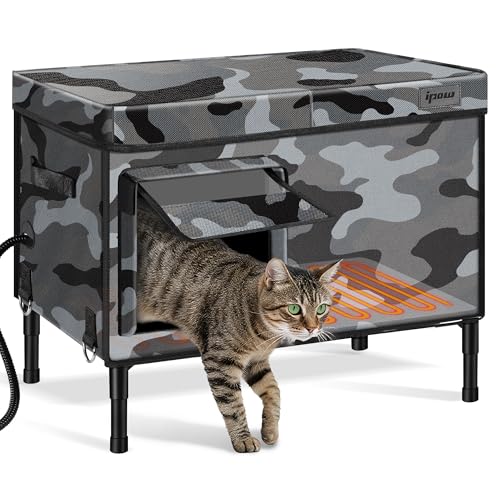 6-Layer Insulated Heated Outdoor Pet House w/ Heated Pad Deal