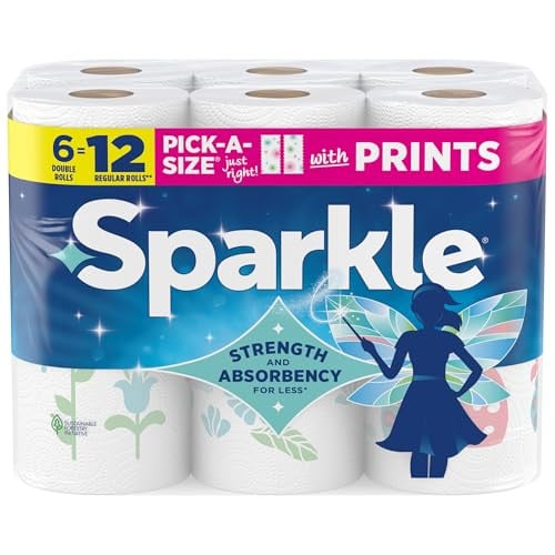 Sparkle Pick-A-Size Paper Towels, 6 Double Rolls (660 Sheets Total) Deal