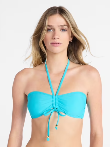 No Boundaries Women's Bandeau Bikini Top, XXS-XXL