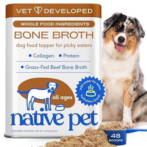 Native Pet Bone Broth for Dogs & Cats w/ Real Beef 4.75-Oz