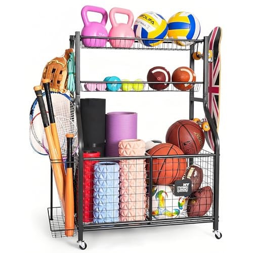 Mythinglogic Sports Equipment Garage Organizer