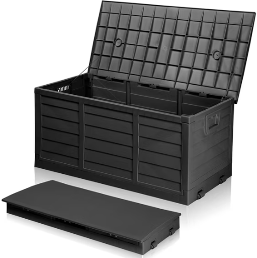 Ktaxon 75 Gallon Outdoor Storage Resin Deck Box