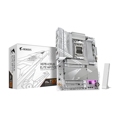 GIGABYTE X870 AORUS Elite WiFi 7 ICE AMD AM5 ATX Motherboard w/ DDR5, 4x M.2 & USB4 Deal