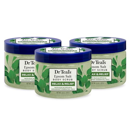 Dr Teal's Pure Epsom Salt Body Scrub 3-Pack 16-Oz