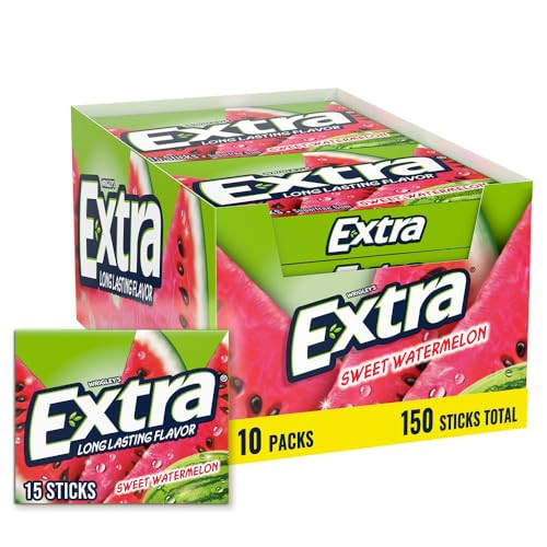 Extra Sugarfree Gum Sweet Watermelon 10-Pack