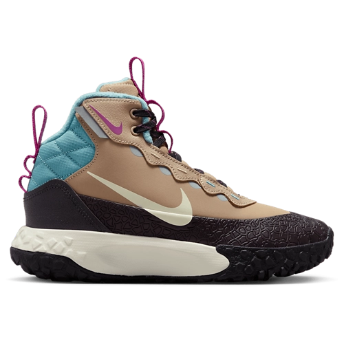 Nike Boys' Hikeda Sneaker Boots (Big Kids' 4-6.5, Beige/Red)