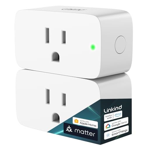 Linkind Matter Smart Plug 2-Pack (15A/1800W Max)
