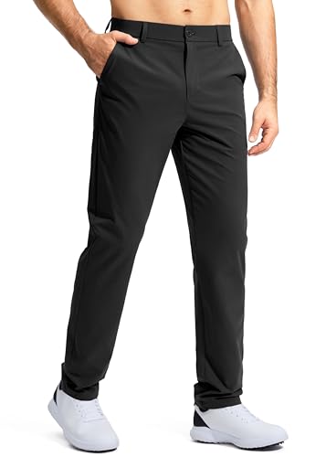 Pudolla Men's Golf Pants Stretch Work Dress Comfy Pants 30"/32"/34"