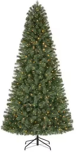 Home Accents Holiday 7.5 ft. Festive Pine LED Pre-Lit Artificial Christmas Tree
