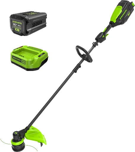 Greenworks 80V 16" Brushless Carbon Fiber String Trimmer with 2Ah Battery and Charger Deal