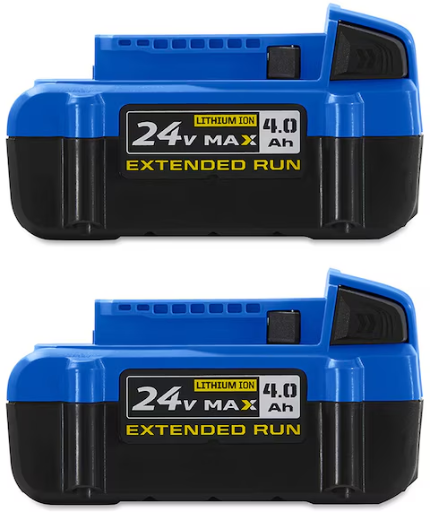 Kobalt 24-Volt 4AH Lithium Ion (Li-ion) Battery 2-Pack