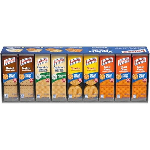 Lance Sandwich Crackers Variety Pack 36-Pack 1.52-Oz Deal