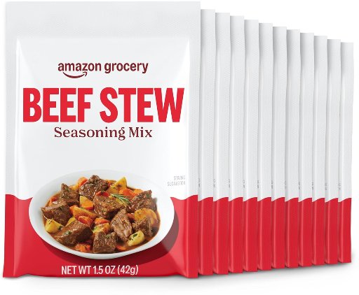 Amazon Grocery Beef Stew Seasoning Mix 12-Count 13.8-Oz