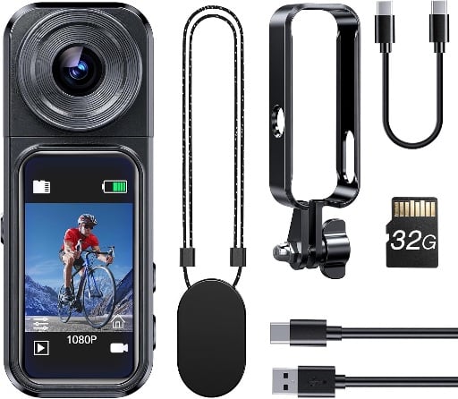 BOBLOV Mini Body Camera with 32GB Card Deal