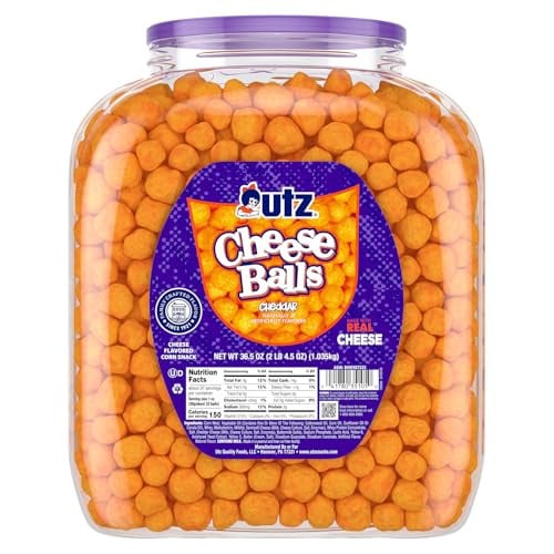 Utz Cheese Balls Barrel 36.5-Oz (Cheddar) Deal