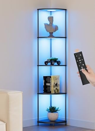 65" Corner Shelf RGB with Remote (Black)