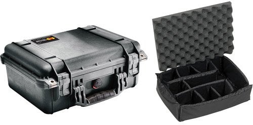 Pelican 1450 Case with Dividers (Black)