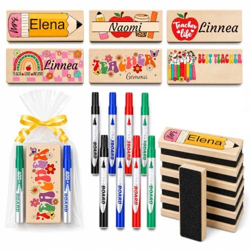 Customizable Wooden-Handle Felt Blackboard Eraser Deal
