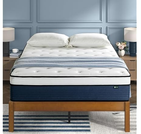 Zinus 14" Cooling Comfort Support Hybrid Mattress (King, Medium Plush)