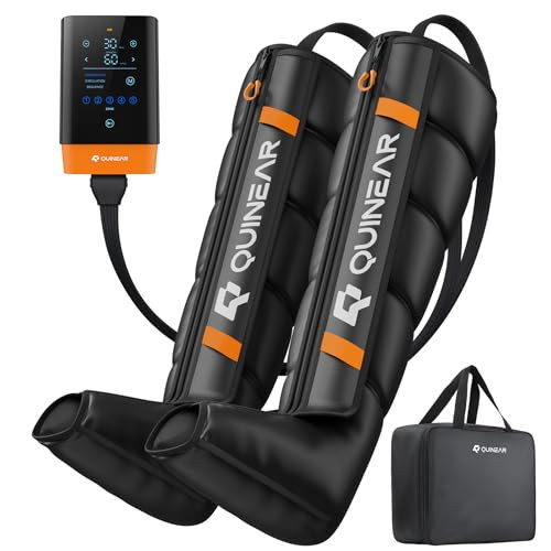 QUINEAR 11 Levels & 3 Modes Cordless Leg Recovery System w/ 5-Zone Air Compression