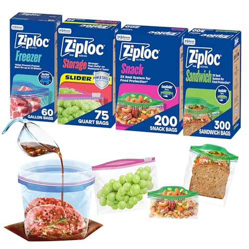 Ziploc Food Storage & Sandwich Bags Variety Pack 635-Count Deal