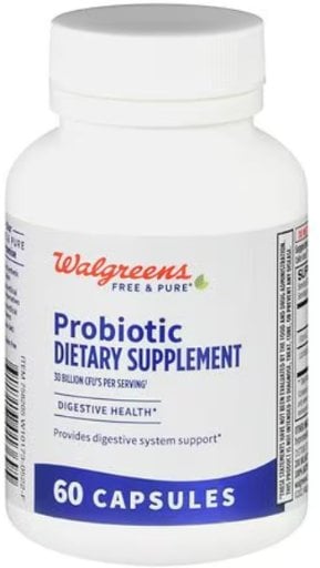 Walgreens Free & Pure Probiotic Capsules 60 Count 2-Pack Deal