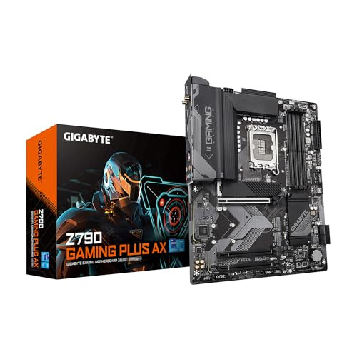 GIGABYTE Z790 Gaming Plus AX ATX Motherboard with DDR5, Triple M.2, PCIe 4.0, USB 3.2 Gen2 Type-C, Wi-Fi 6