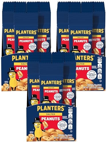 PLANTERS Salted Peanuts, 2.5 oz (Pack of 45)