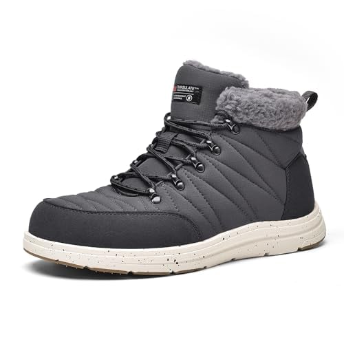 Bruno Marc Men's Faux Fur Lined Mid-Top Snow Boots (3 Colors)
