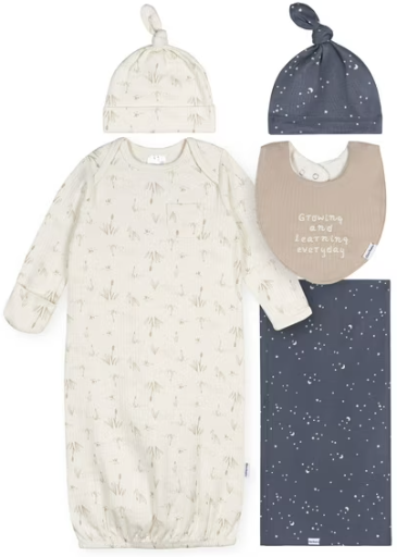 Gerber Baby Gender Neutral 5-Piece Gift Set 0-6 Months
