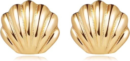 Gold Shell Earrings Deal