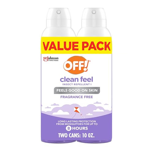 OFF! Clean Feel Insect Repellent Aerosol 2-Pack 5-Oz w/ 20% Picaridin
