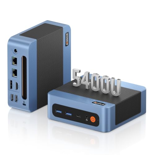 BOSGAME E5 Plus Mini PC Ryzen 5400U 8GB RAM 256GB SATA SSD