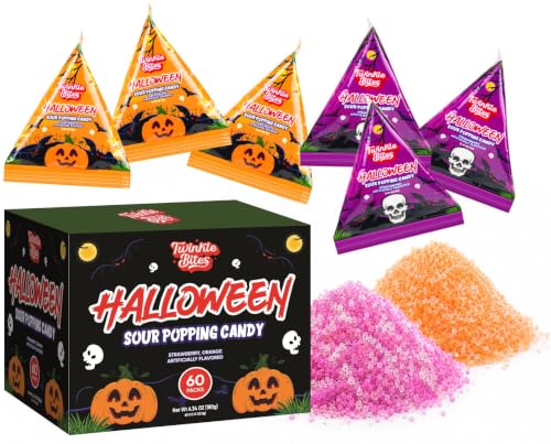 Halloween Sour Popping Candy - 60 Pack