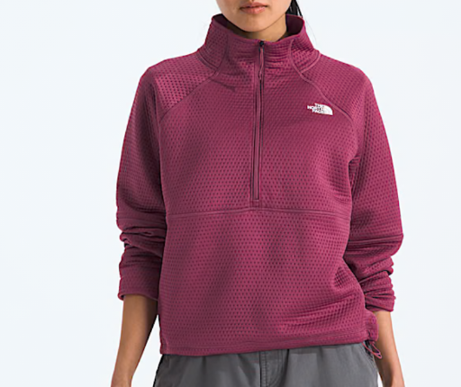 The North Face Women's DOTKNIT Thermal 1/4 Zip Sweatshirt