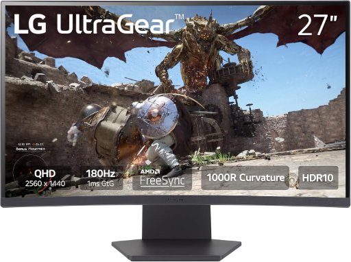 LG 27" 1440p 180Hz 1ms Curved Gaming Monitor