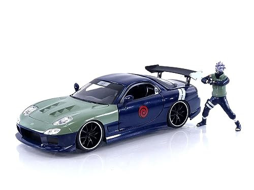 Jada Naruto 1:24 1995 Mazda RX-7 Die-Cast Car & 2.75" Kakashi Hatake Figure