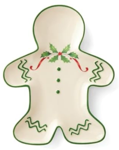 Lenox Holiday Gingerbread Man Christmas Plate Deal