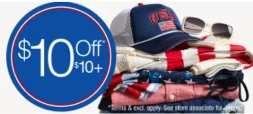JC Penney $10 off $10 Coupon with Gas Receipt Deal