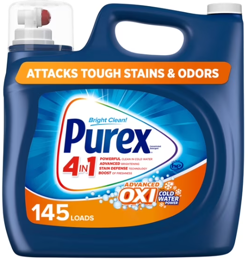 Purex Advanced Oxi Power Liquid Detergent, 218 fl oz 145 Wash Loads Deal