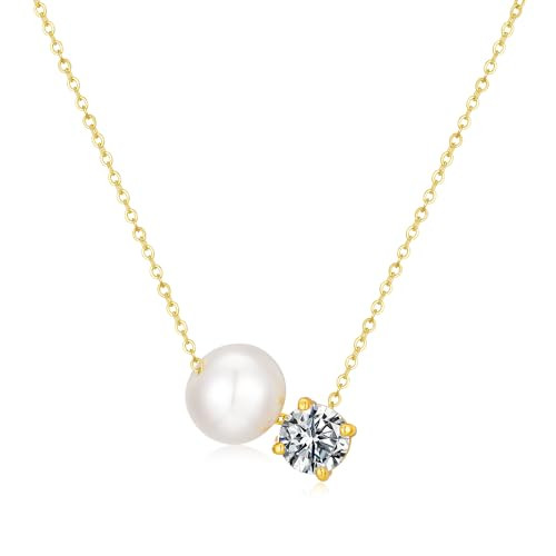 Gold Pearl Necklace