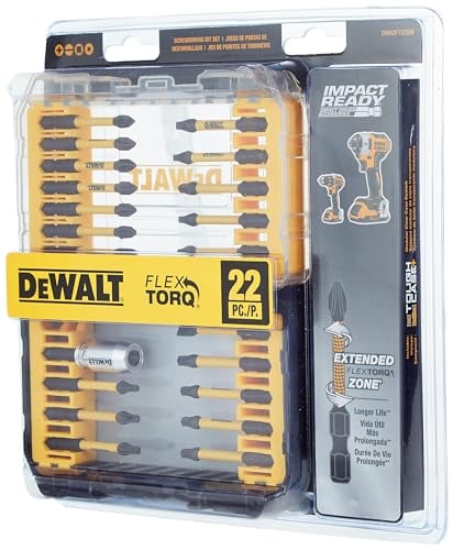 DEWALT FlexTorq Impact Driver Bit Set 22-Piece Deal