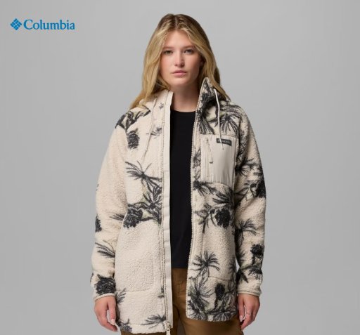 Columbia Women's Winter Warmth Printed Full Zip Hoodie Jacket Deal