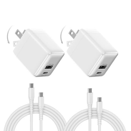 Wegear 30W Dual-Port GaN USB-C & USB-A Wall Charger 2-Pack