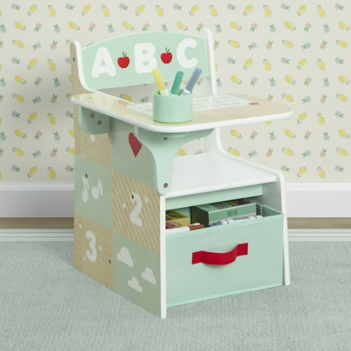 Delta Children 3+ ABC Alphabet Chair Desk with Storage Bin Deal